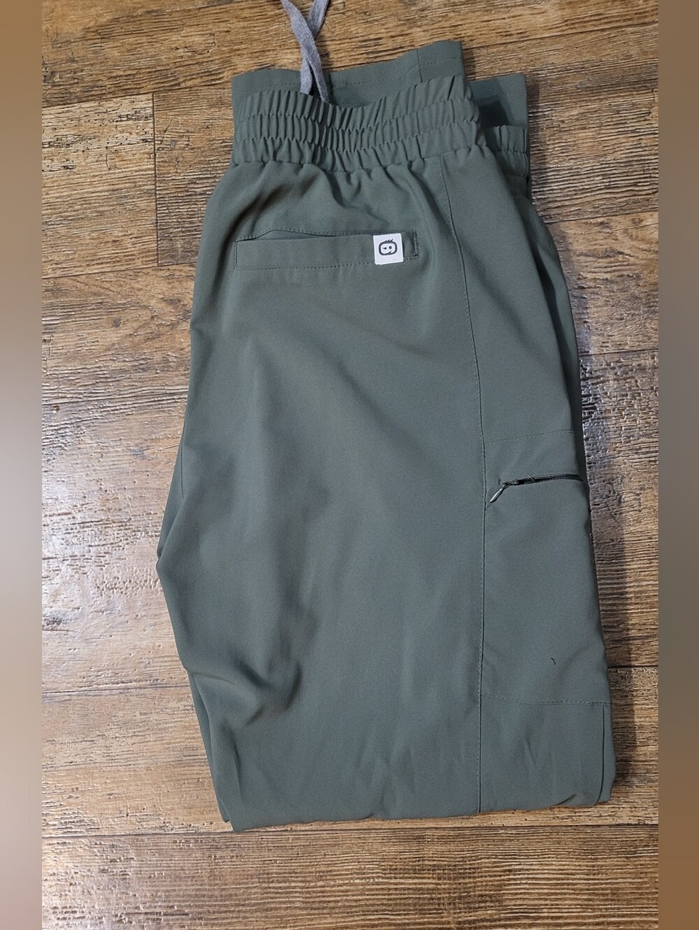 Women's Olive Green Drawstring Scrub Pants